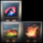 Color lithophane night light, LED plug-in, displays photos in color, decorative tabletop light.