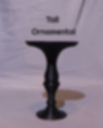 Decorative candlestick for 1.75" tea light candles, available in various styles and colors.