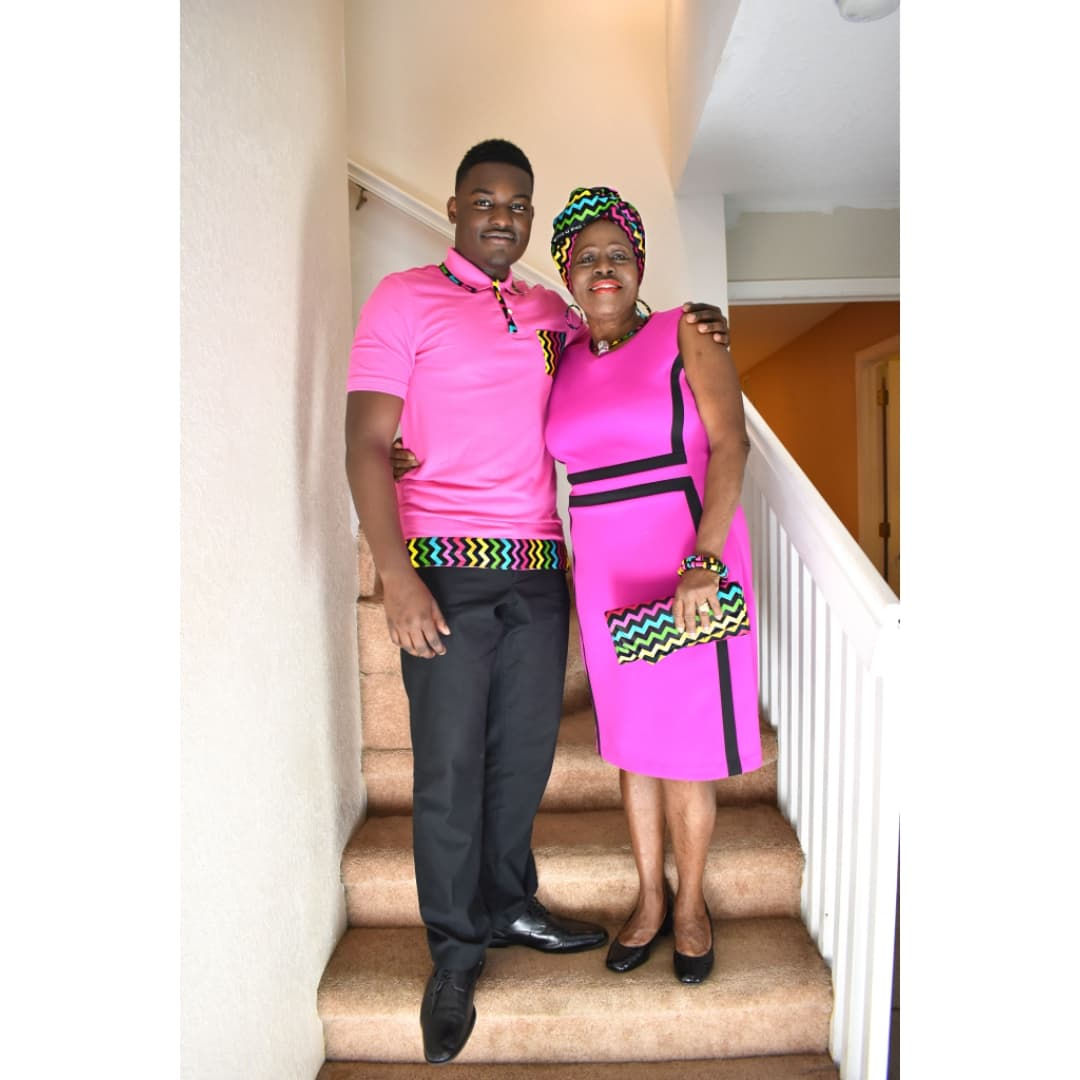Pink Afro Collared Shirt