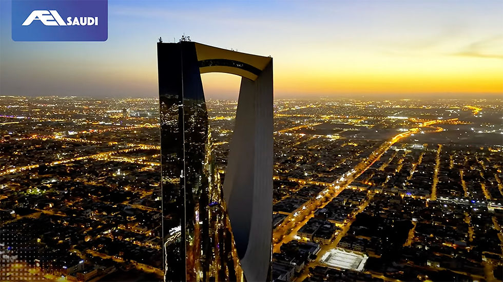 view of saudi arabia at sunset