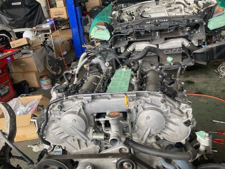 ♯GT-R♯R35♯エンジン降ろし♯アライメント