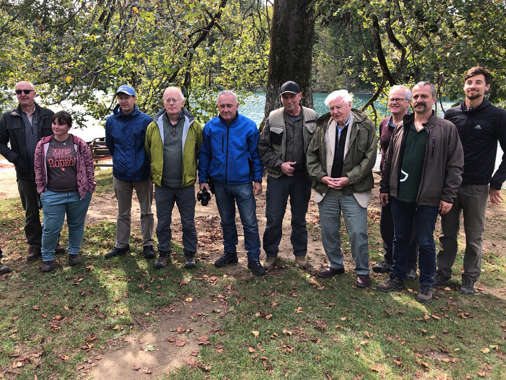 Alen Milic from FILMCroatia with David Attenborough and BBC Earth crew