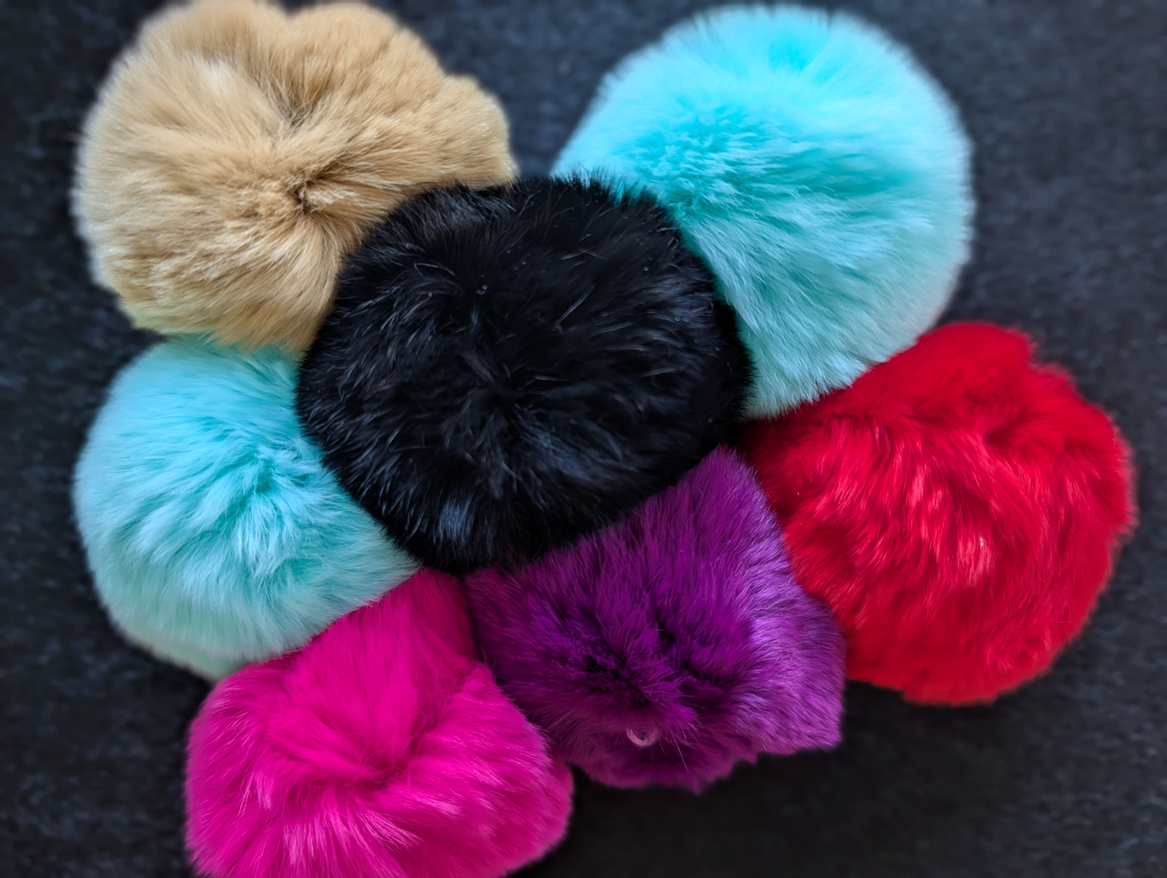 Round fussy keychains