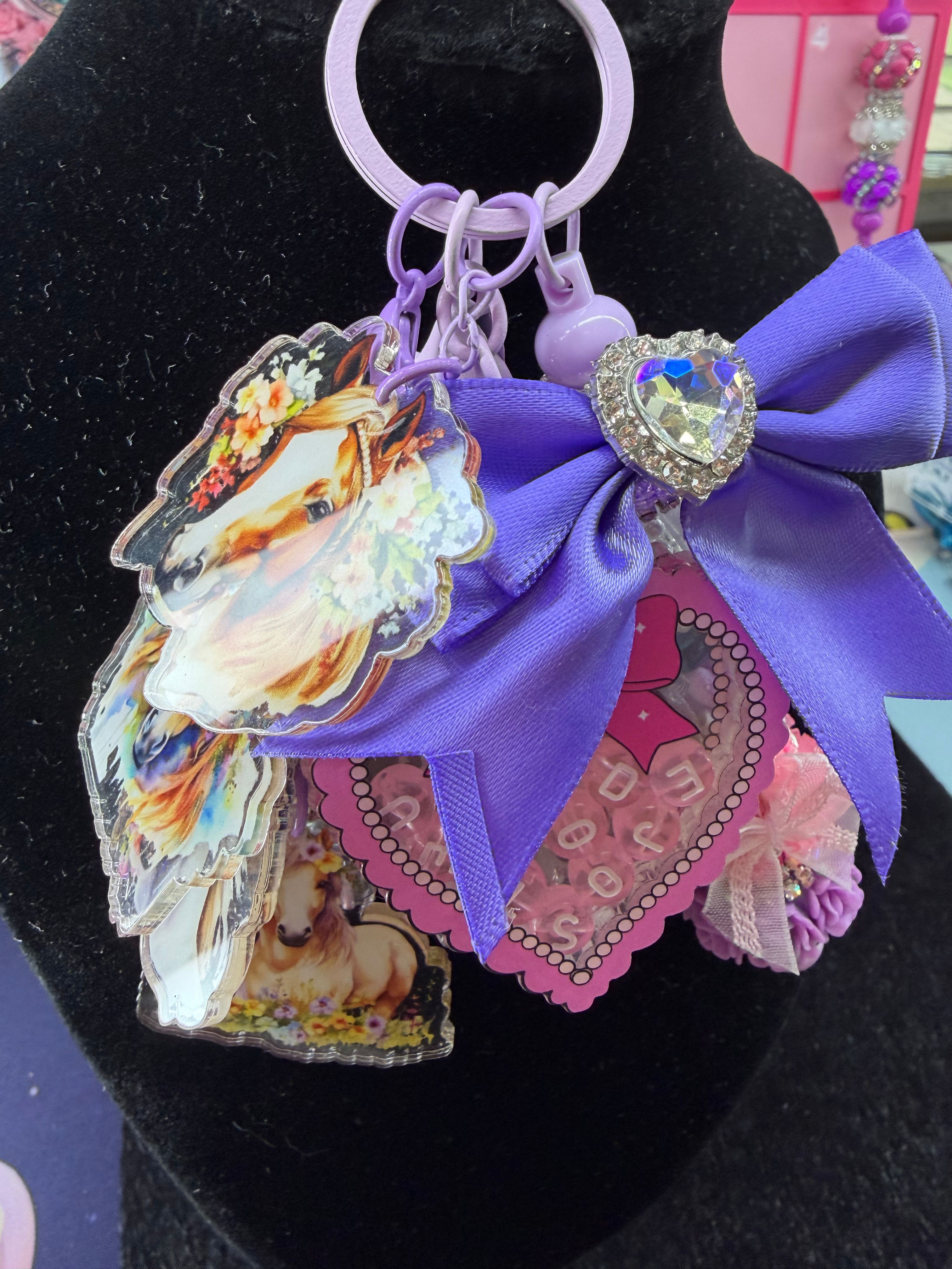 Horse lovers keychain