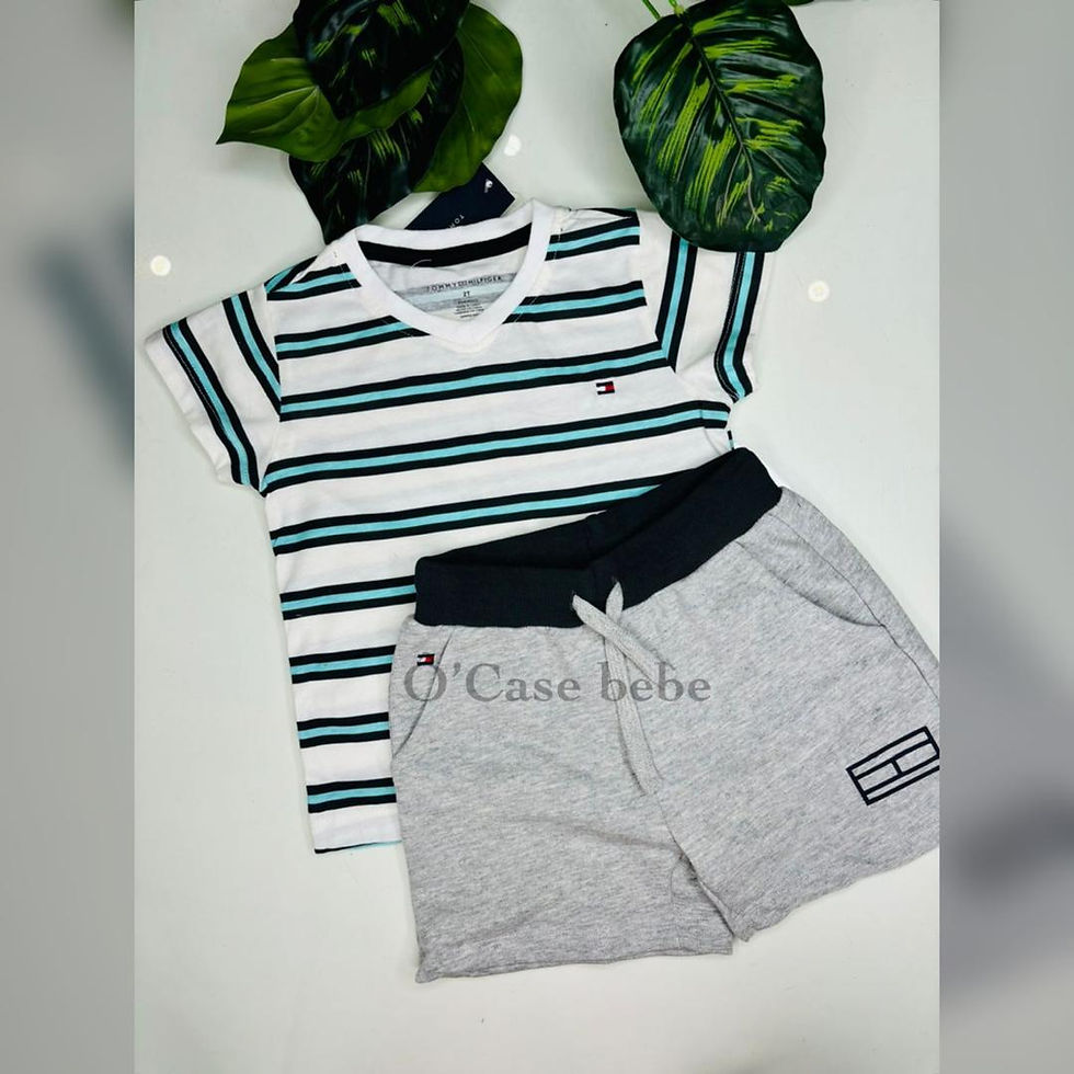 Ensemble 3 pcs t-shirt short et chaussette