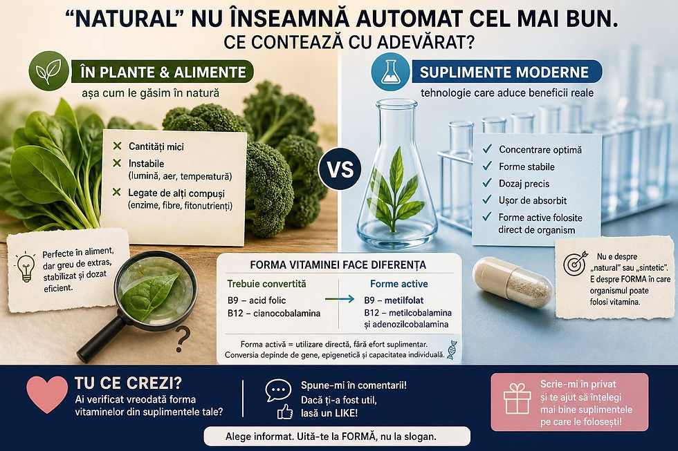Când alegem vitaminele, natural - oare - e cel mai important criteriu?