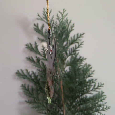 Miniatură: Accesorii decorative/ornamente Crăciun din cupru emailat 'figurina'