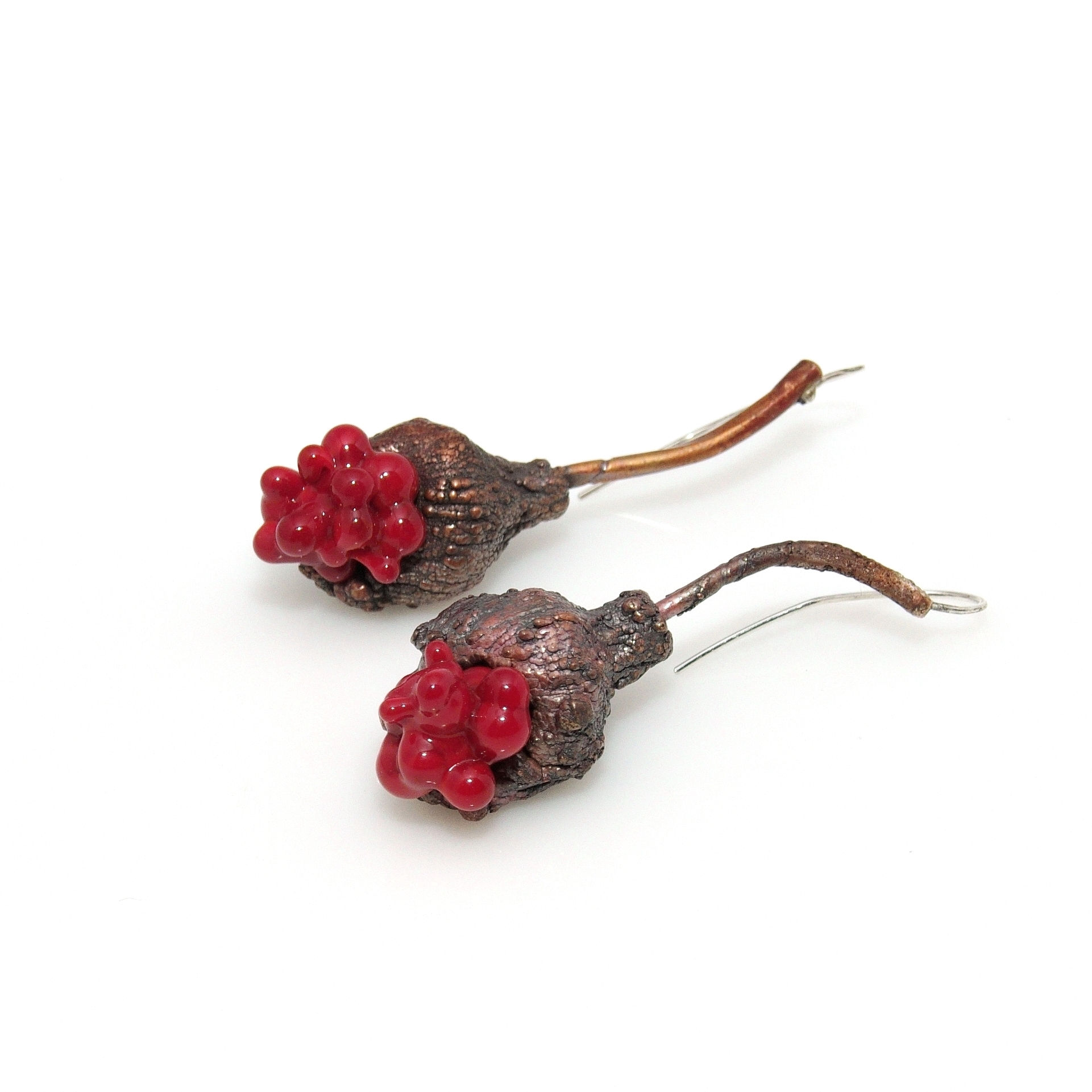 Cercei asimetrici cupru