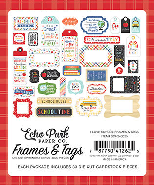 Thumbnail: I LOVE SCHOOL FRAMES & TAGS
