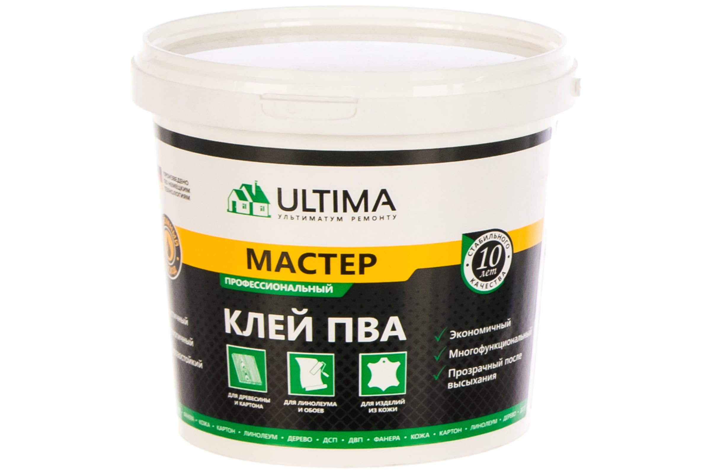 Клей ПВА ULTIMA МАСТЕР, 0,9 кг