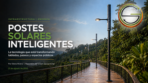 Postes solares inteligentes: la tecnología que transforma tablados, paseos y espacios públicos