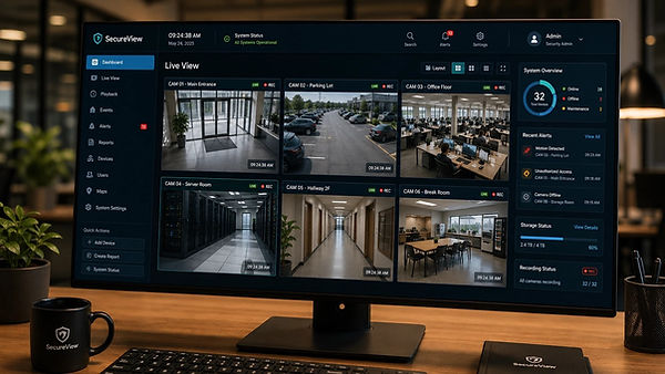 Security camera installation and monitoring