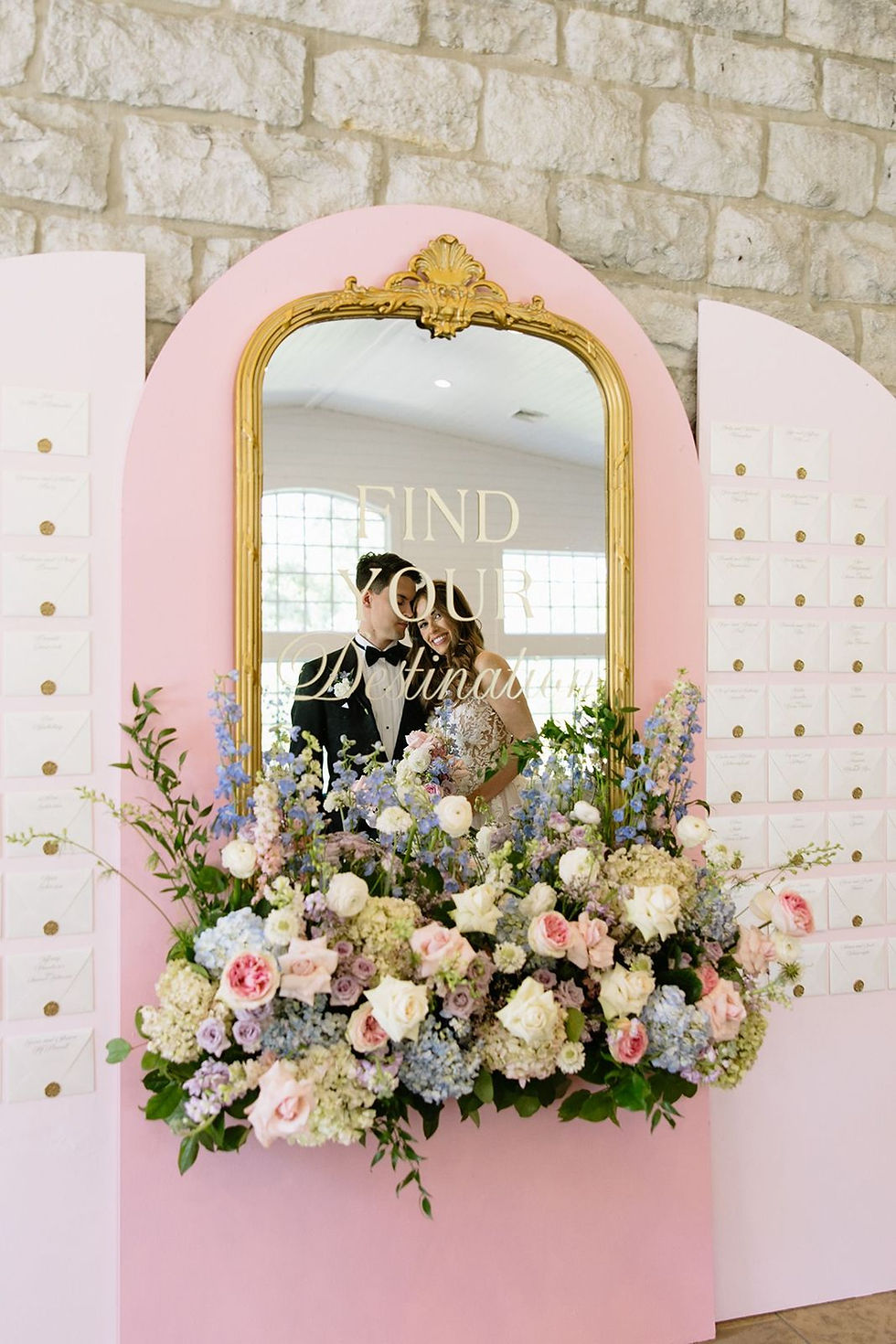 Gideon Owen Wine Company wedding seating chart.