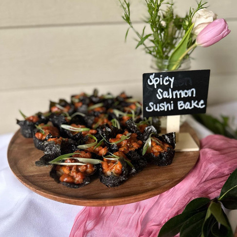 Wedding caterers hors d'oeuvres platter