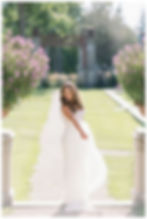 bride twirling in garden of the Armour House Chicago wedding venue