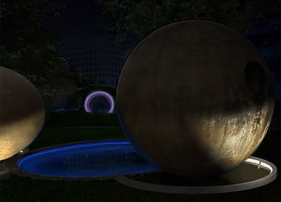 lighting design park light installation