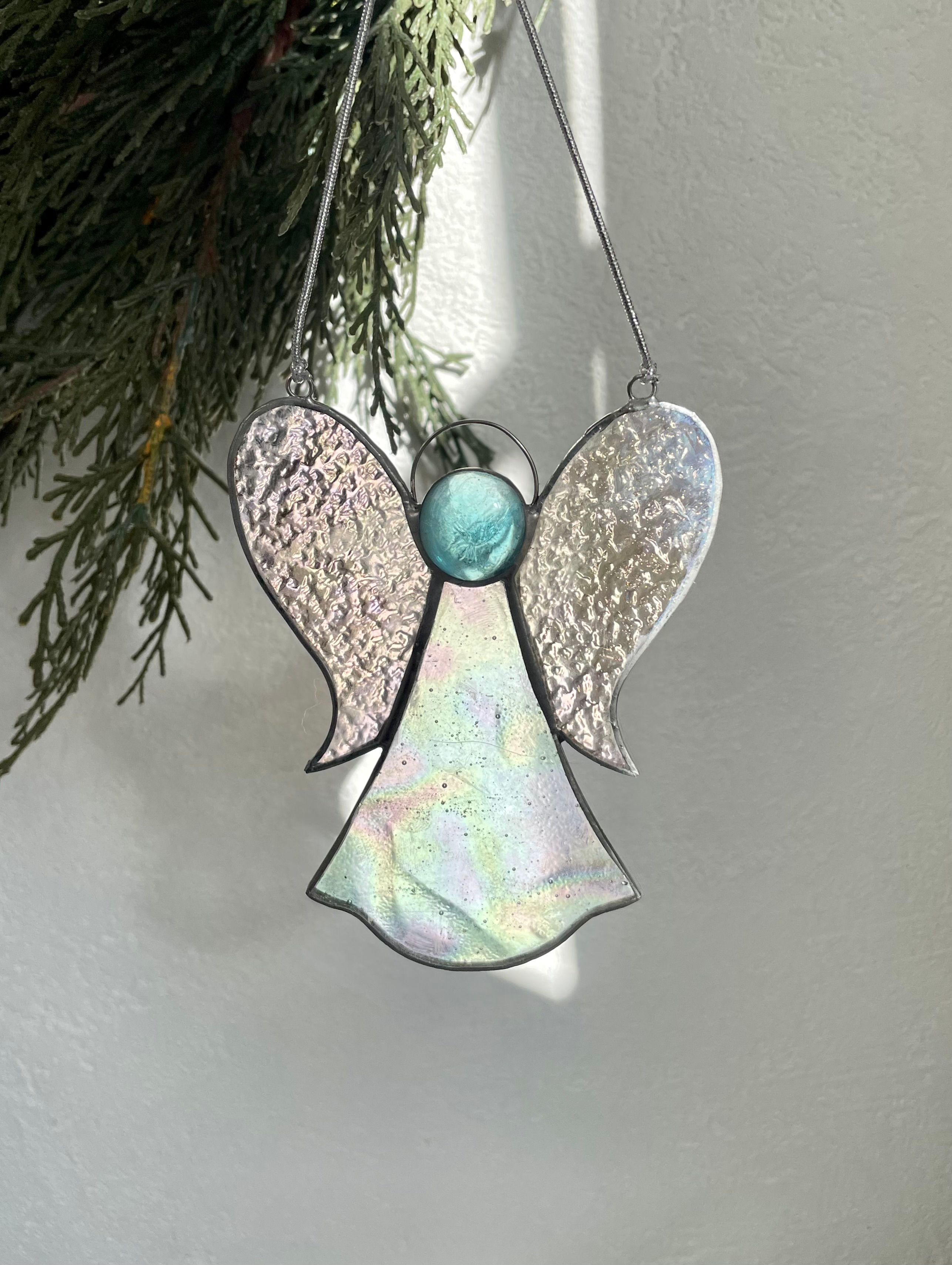 Stained Glass Angel Christmas Ornaments or Suncatchers, Handmade Ornaments, Angel Ornaments, Christmas Angel Suncatchers