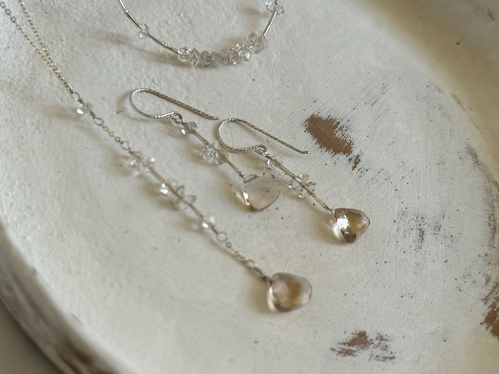 Thumbnail: unique jewelry for her, handmade necklace, jewelry made in usa, sparkling necklace, sparkling silver necklace, sparkling gold