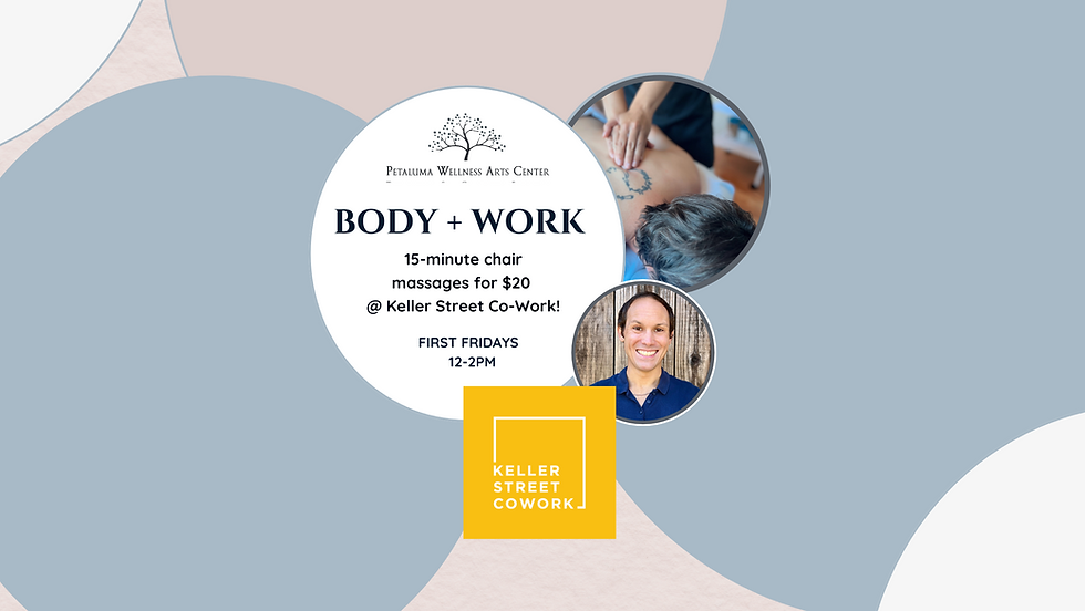 Body + Work - 15- minute chair massages at Keller Street Co-Work- 1st Fridays! (1)