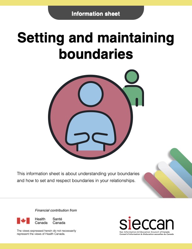 Setting and maintaining boundaries Info Sheet
