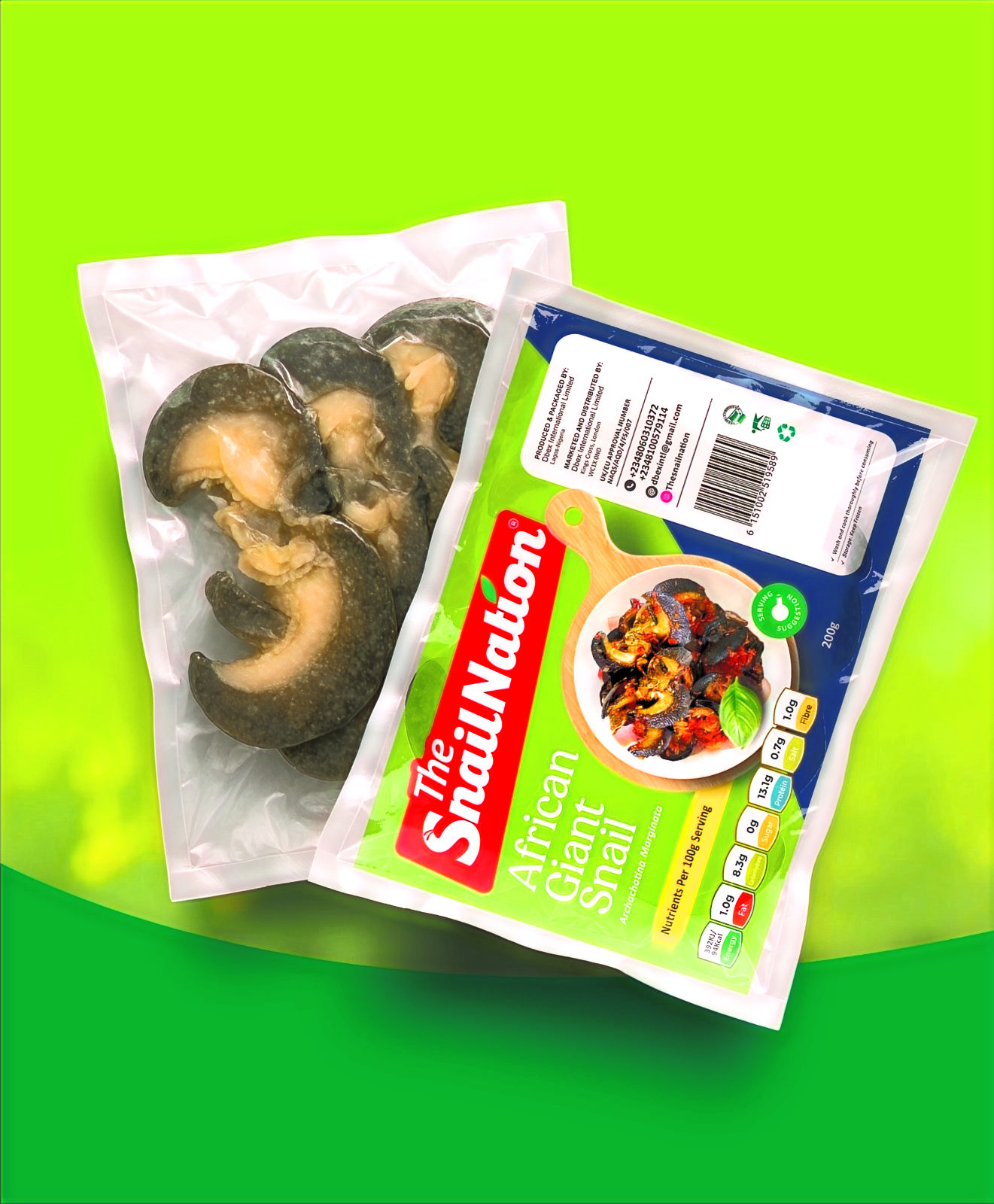 Fresh Snail (frozen) 300g Pack