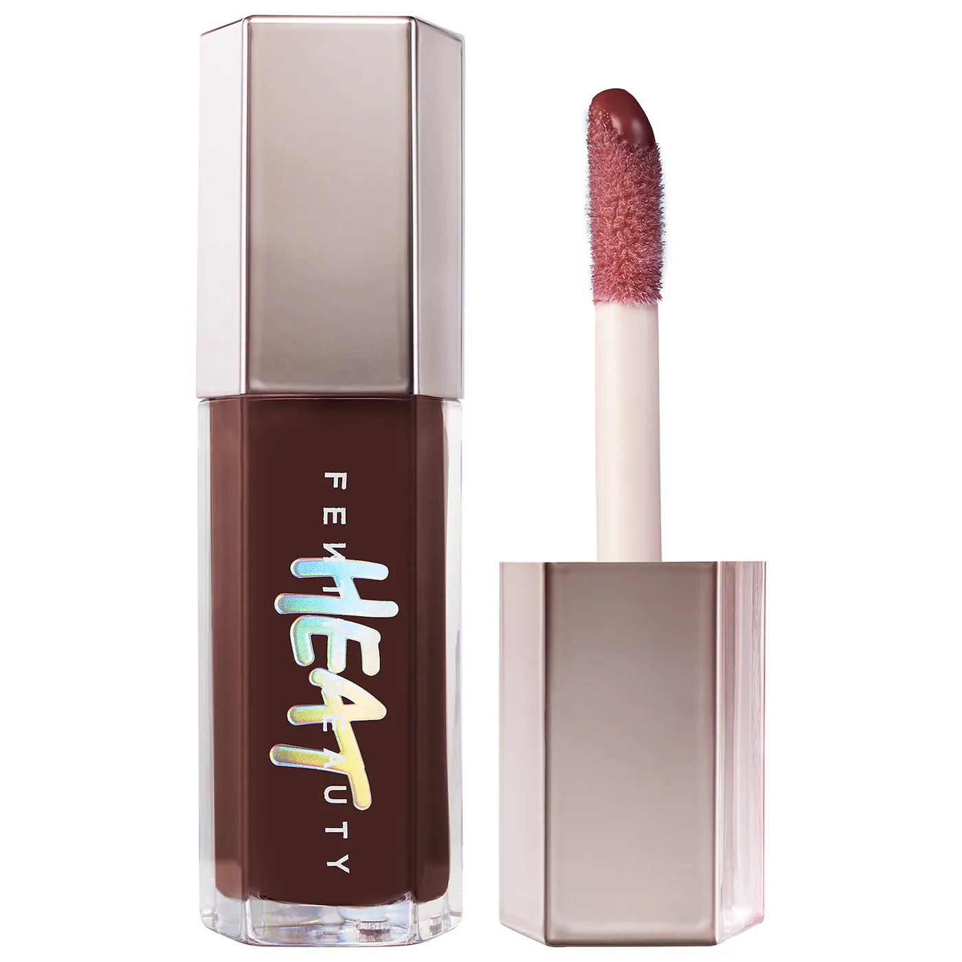 sephora fenty beauty glossy lip luminizer plumper hot chocolit brown 
