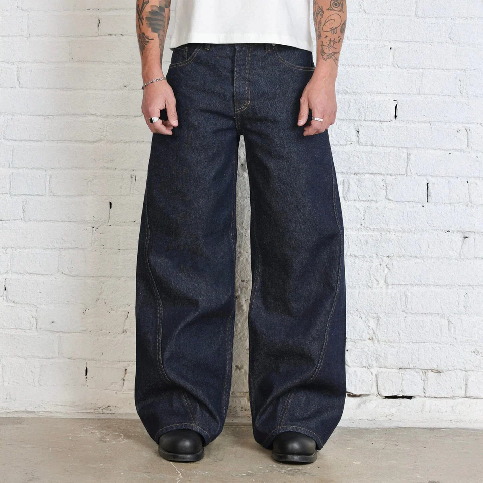 pool house new york raw indigo denim jeans basic white tea shirt jean jacket