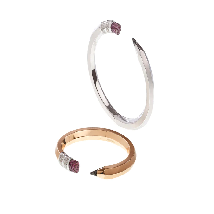 luxury bracelet pencil silver rose gold accessory jewelry