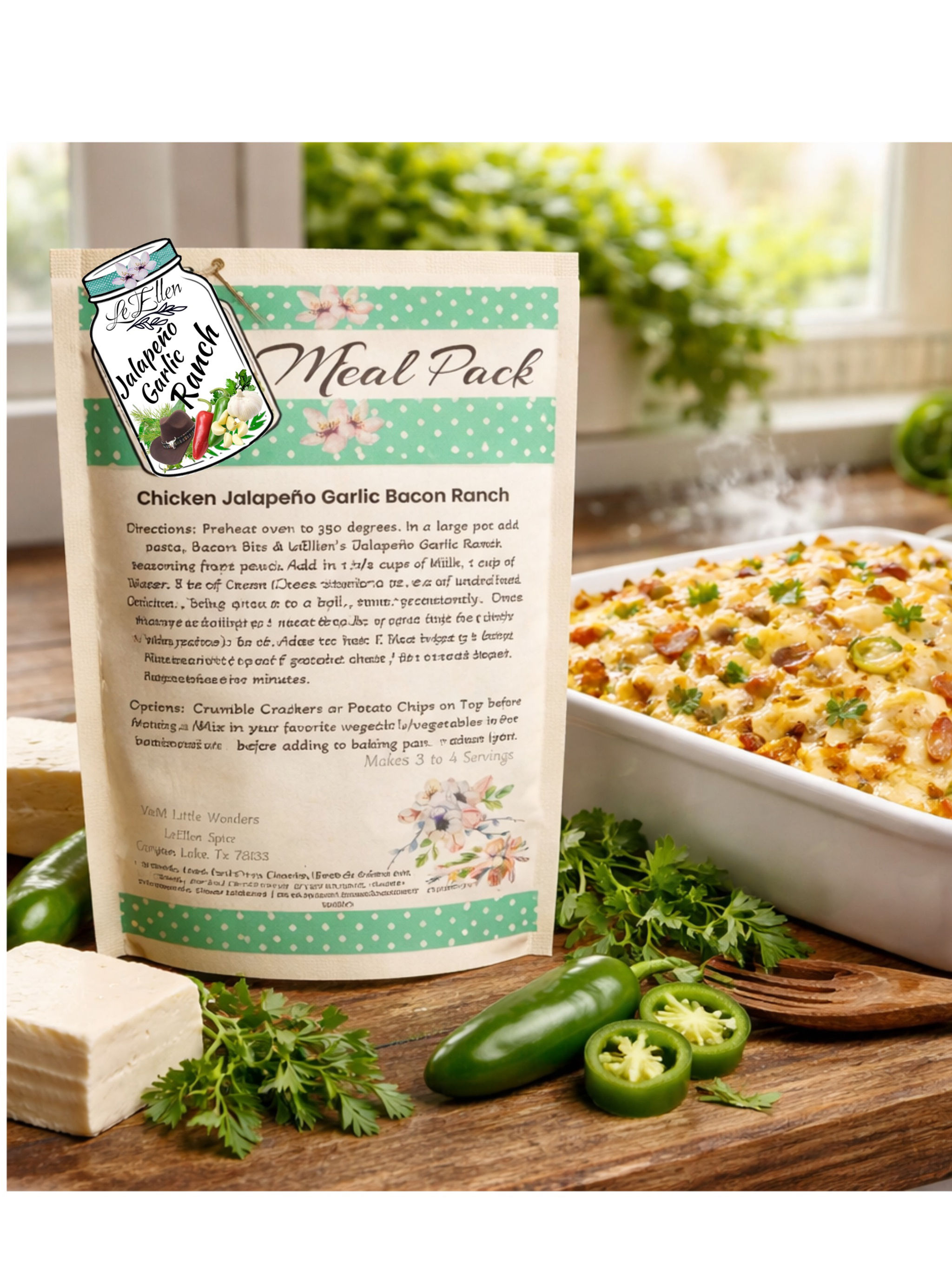 LeEllen Chicken Jalapeno Garlic Bacon Ranch