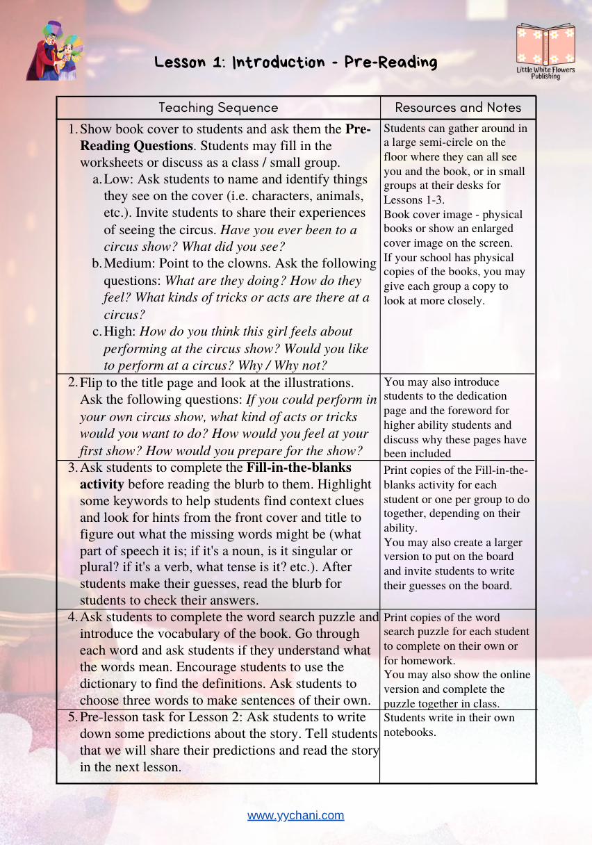 Thumbnail: Adventures with Daddy: At the Circus Activity Pack with Lesson Plans