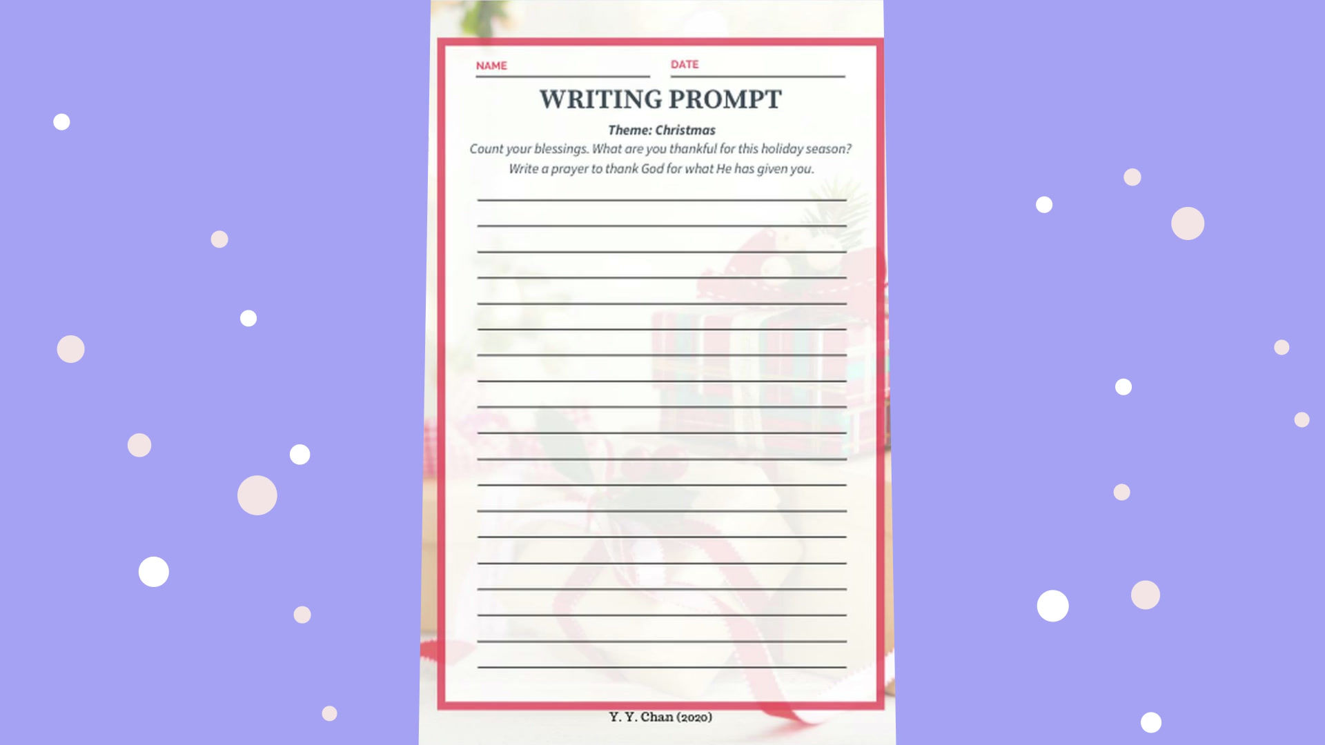 Christmas Writing Prompts