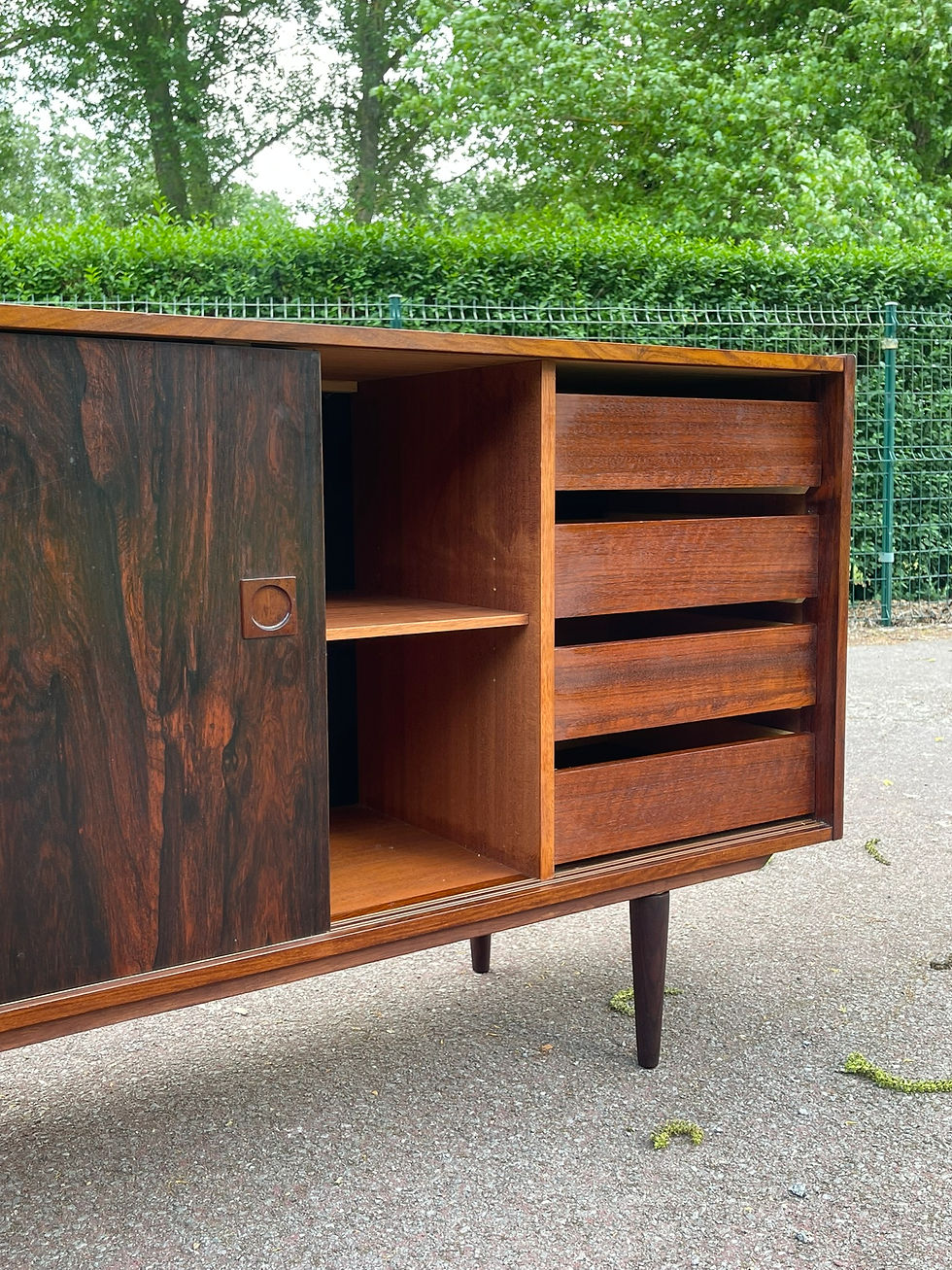 Miniature : Enfilade scandinave en palissandre 1960