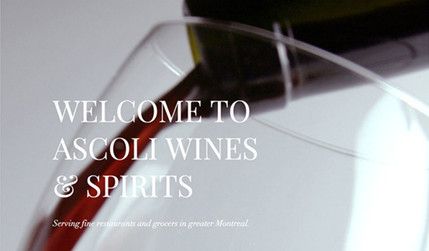 Ascoli Wines: Classic Website, Bilingual site