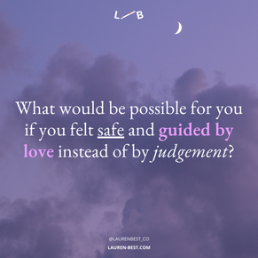 Letting Go of the JUDGEMENT!