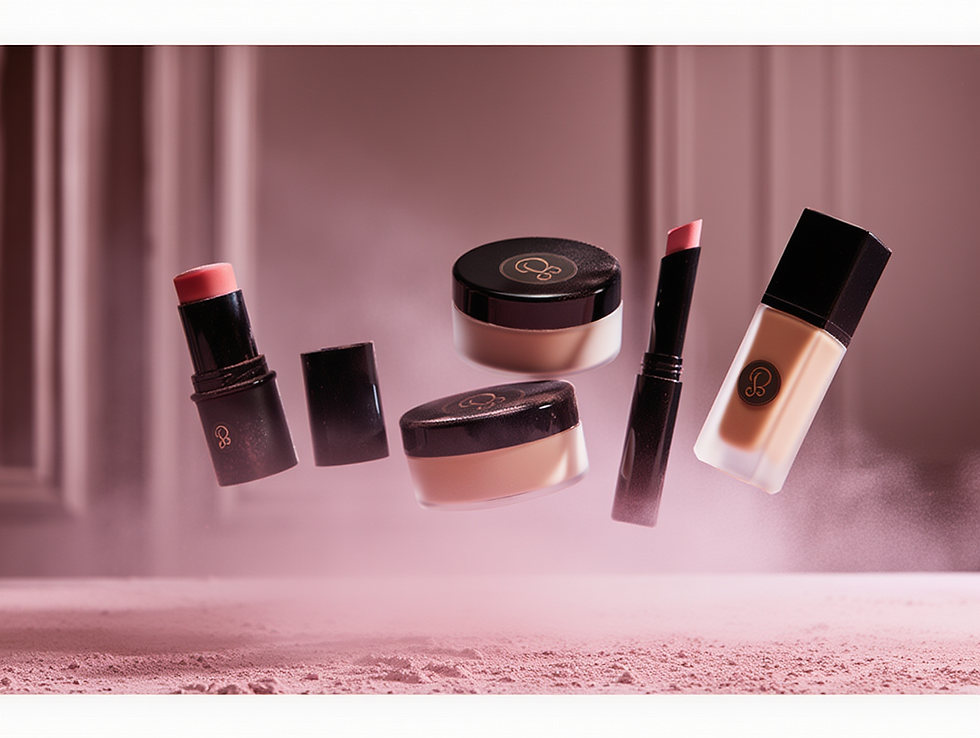 Panneau menu accueil Beckyliss Cosmetics 