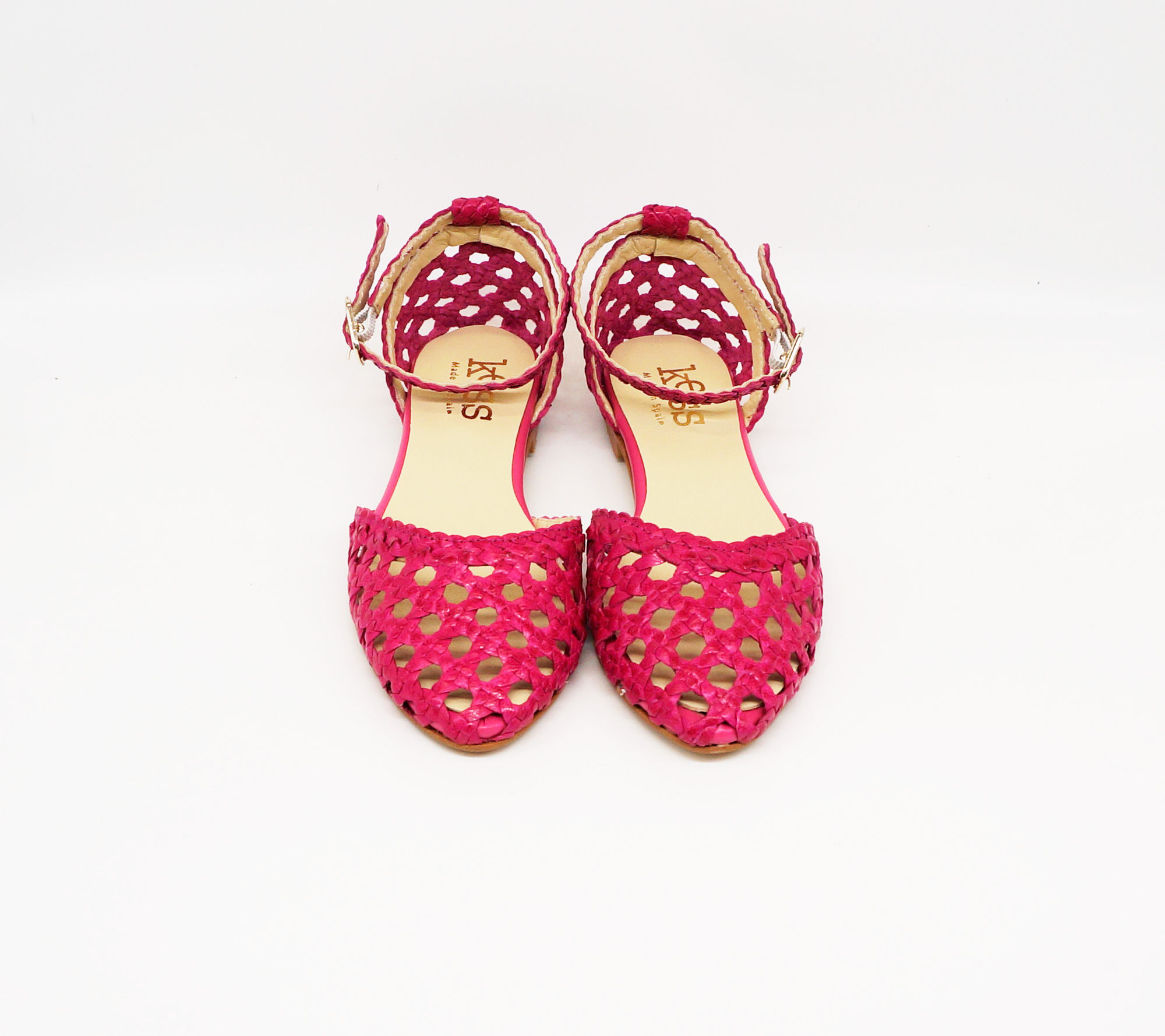 Kess Sandalen geflochten in Pink