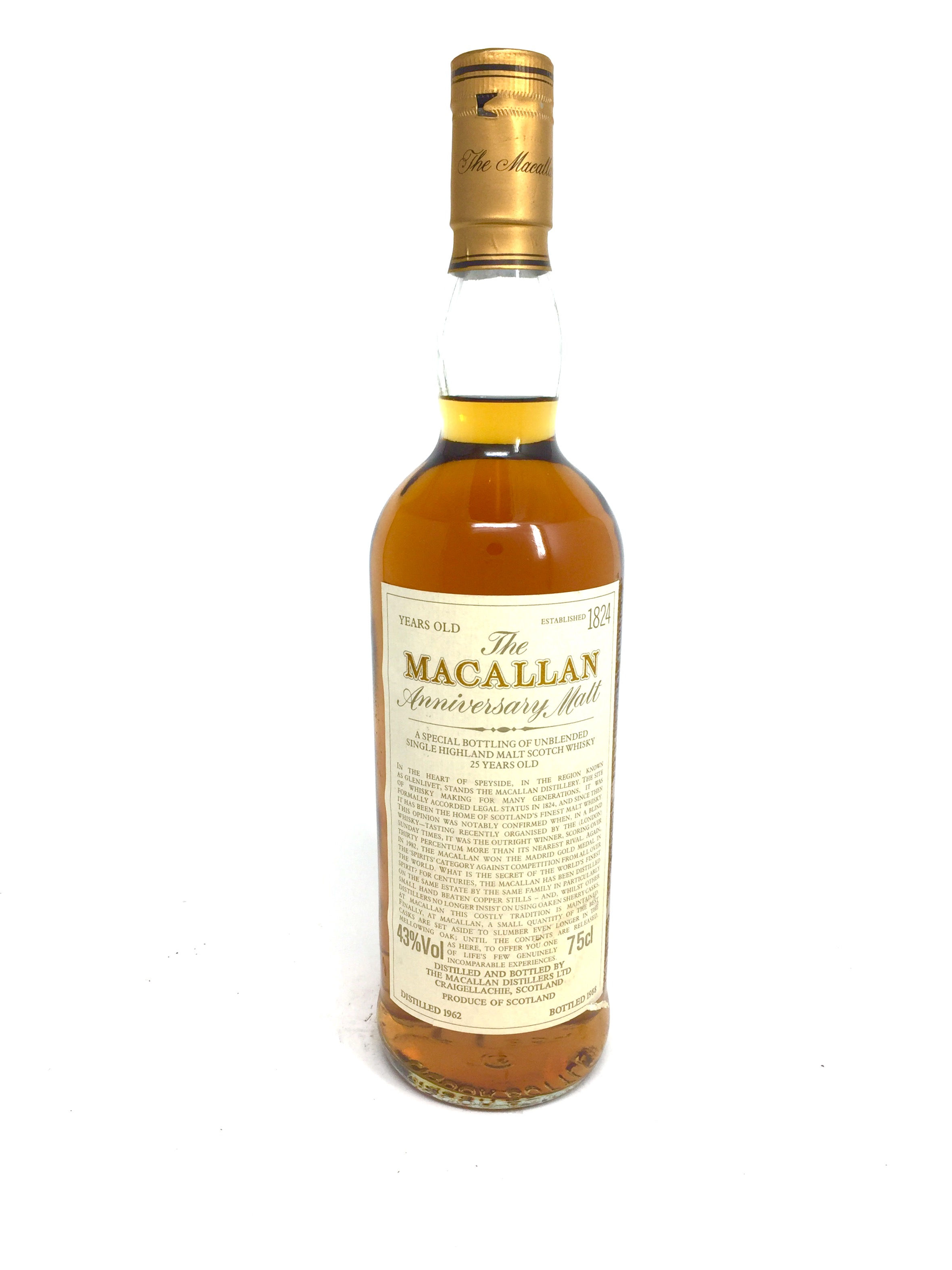 Macallan Anniversary Malt 1962 25 YR