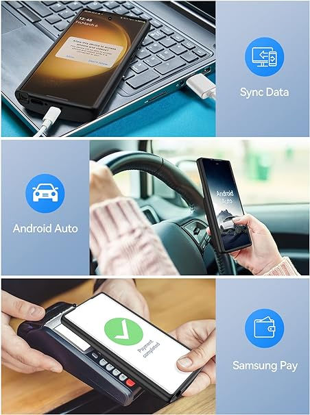 Thumbnail: Battery Case for Galaxy S23 Ultra 10000mAh, Qi Wireless Charging