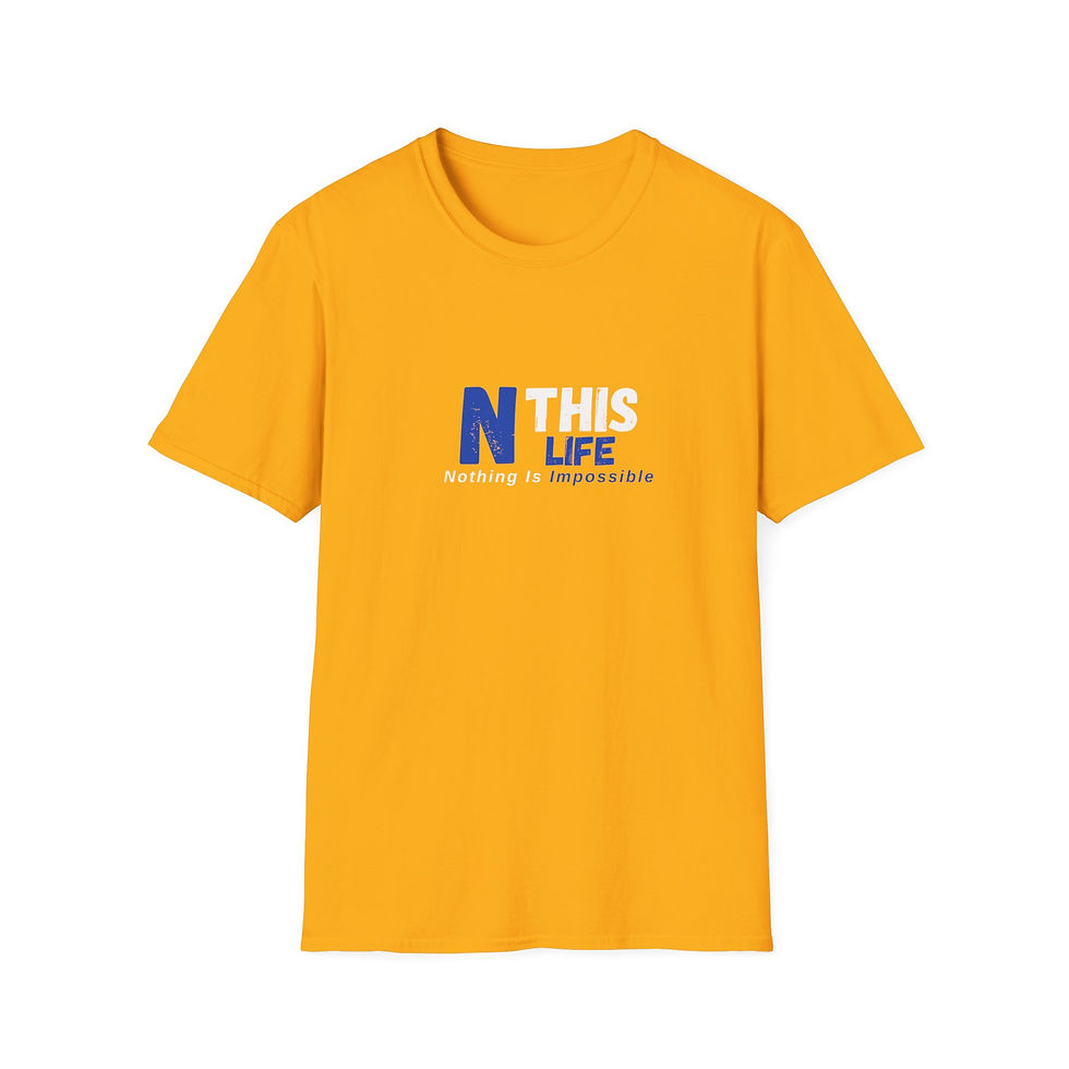 Thumbnail: blue and white N This Life T-Shirt 