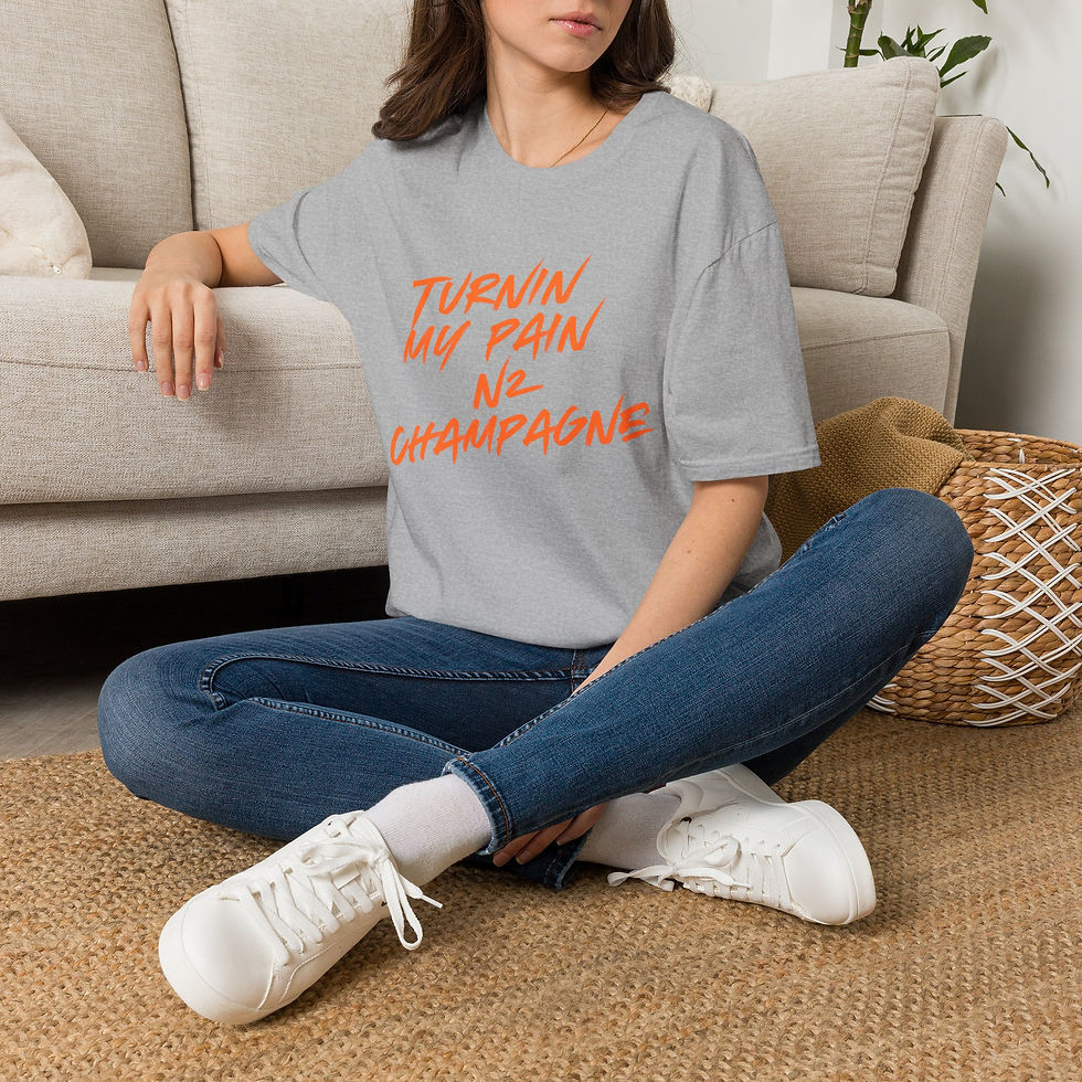 Thumbnail: Turnin My Pain Nz Champagne T-Shirt Sunkist