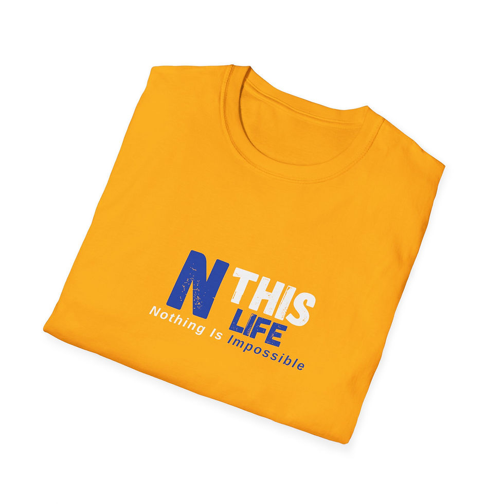 Thumbnail: blue and white N This Life T-Shirt 