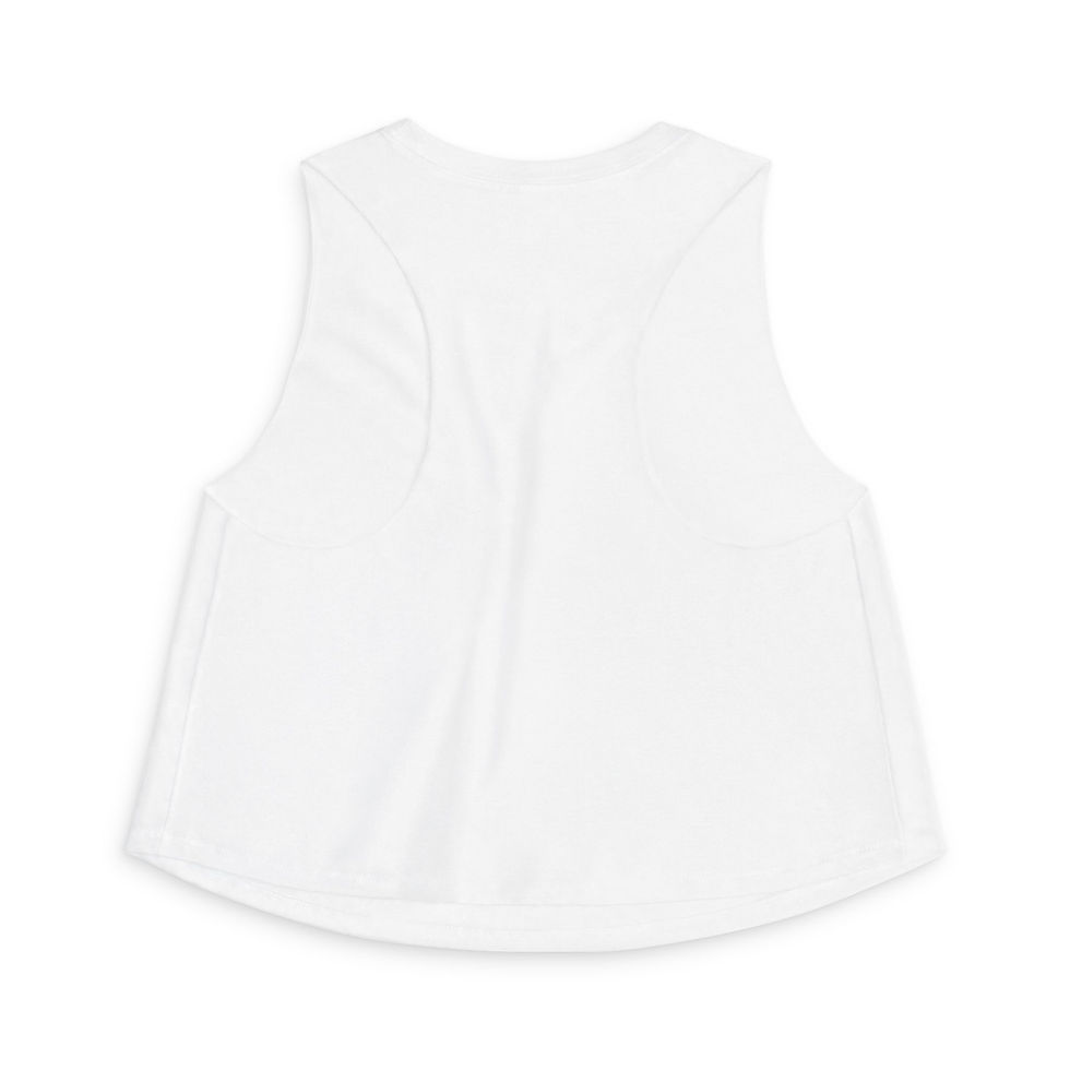 Thumbnail: Women's Crop Top - 'Eat It Up' Flaming Fork & Spoon Graphic