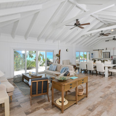Open plan sitting and dining area