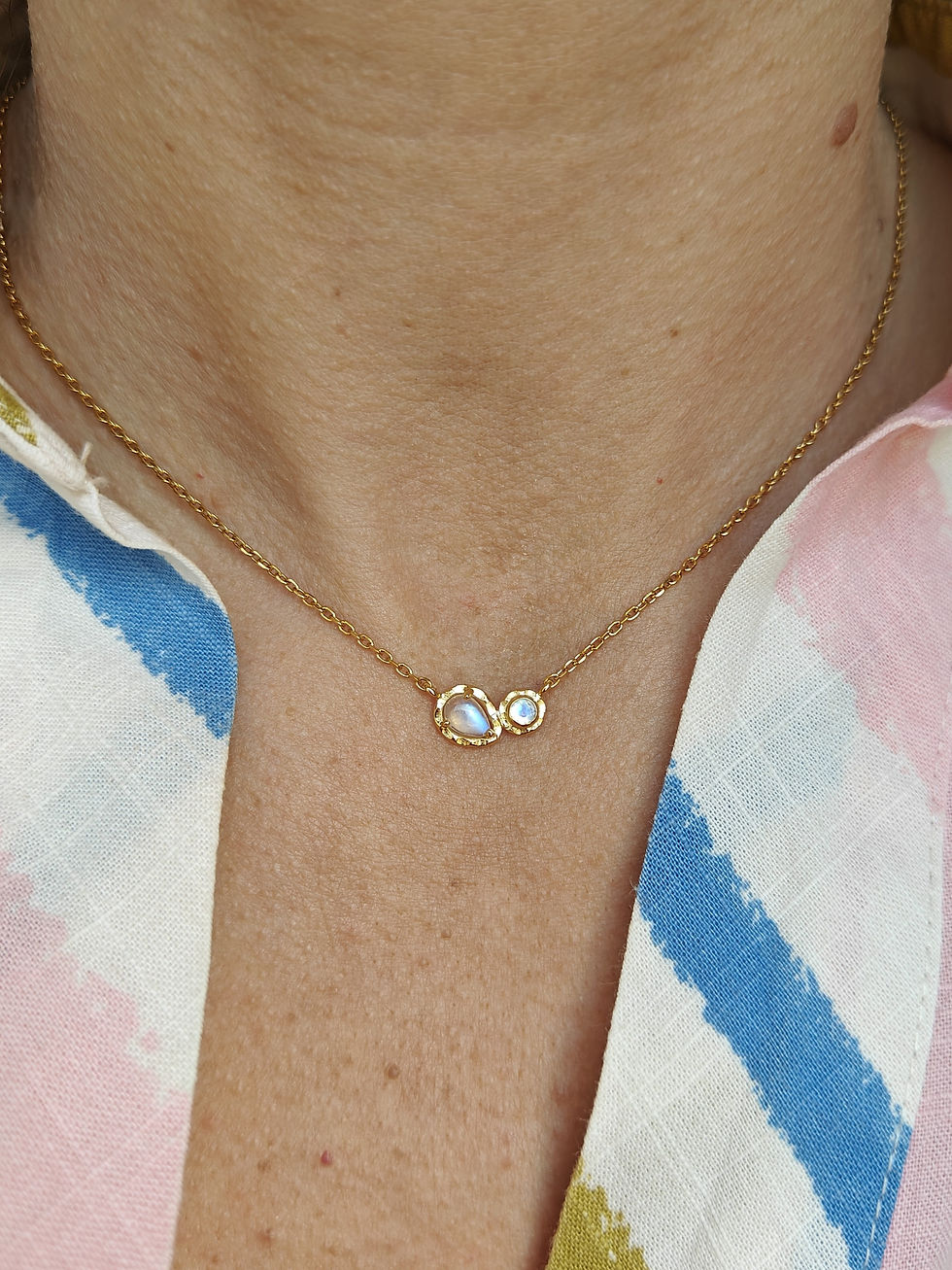 Miniature : Collier "Toi+Moi" Pierre de Lune