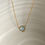 Miniature : Collier " Stone " Aigue Marine Cœur