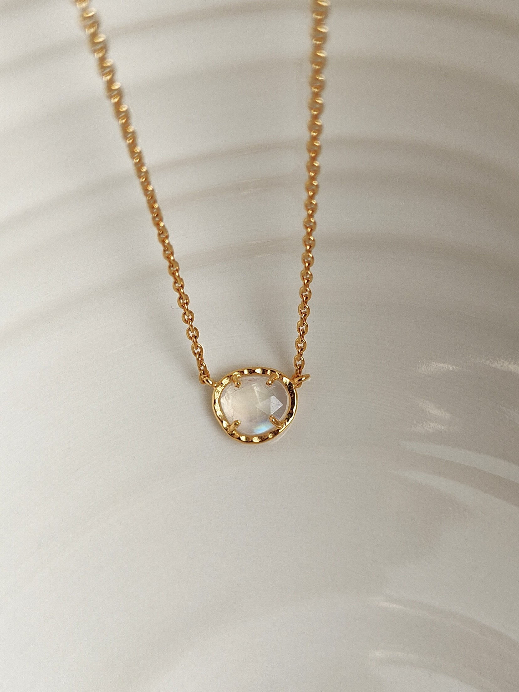 Collier " Stone " Pierre de Lune Mini