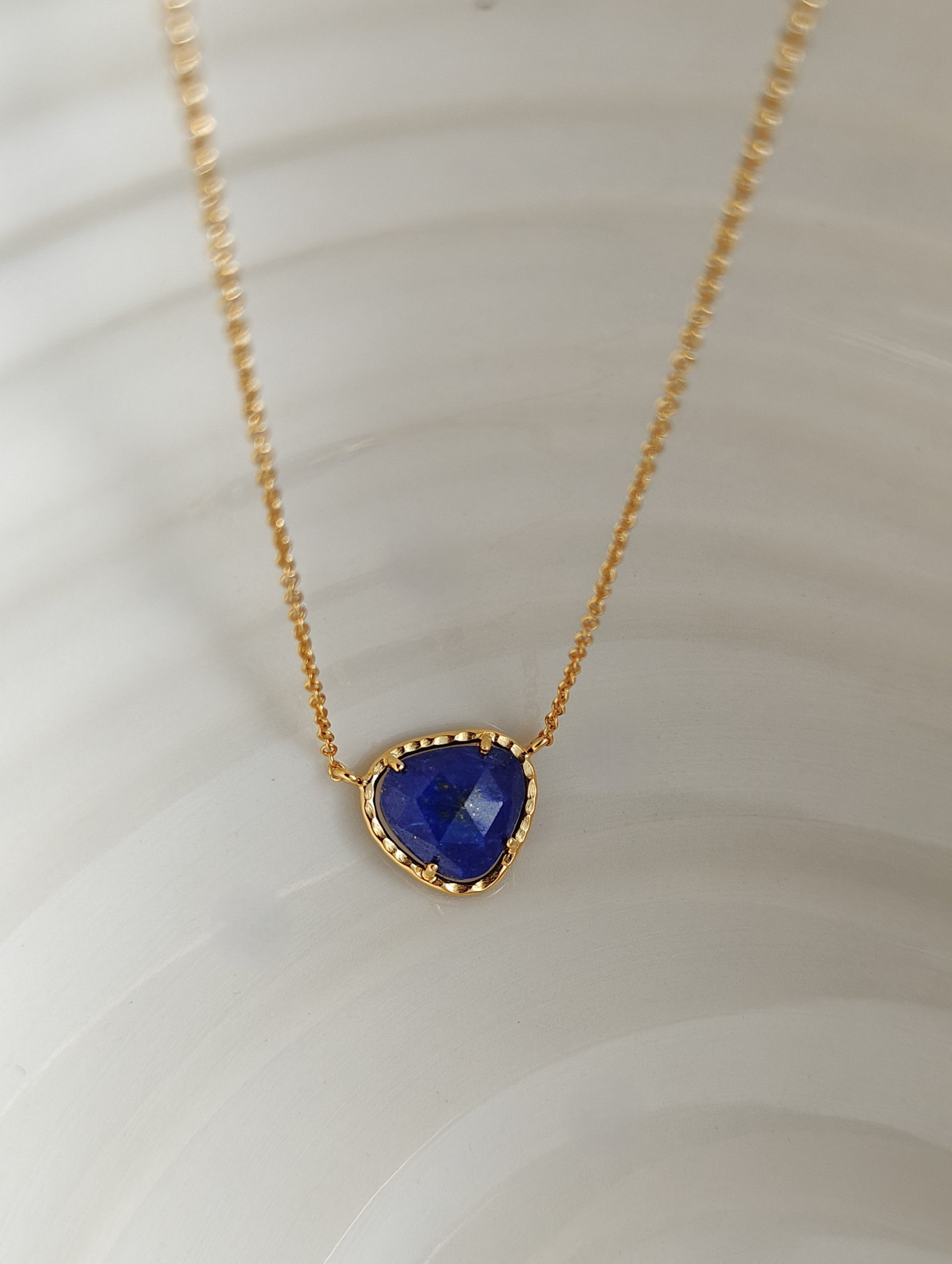 Collier " Stone " Lapis Lazuli Cœur