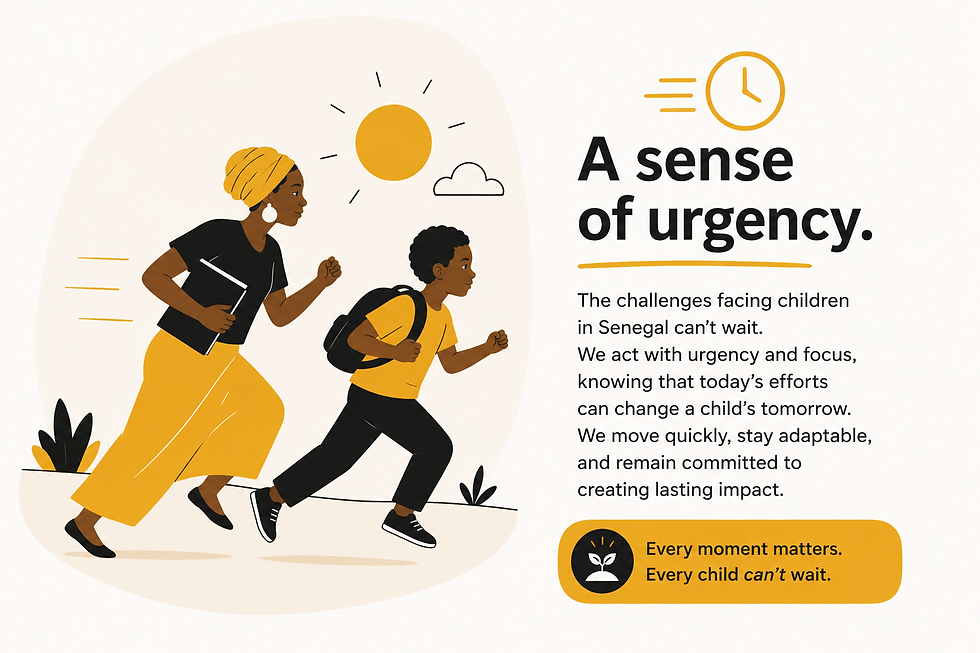 A sense of urgency