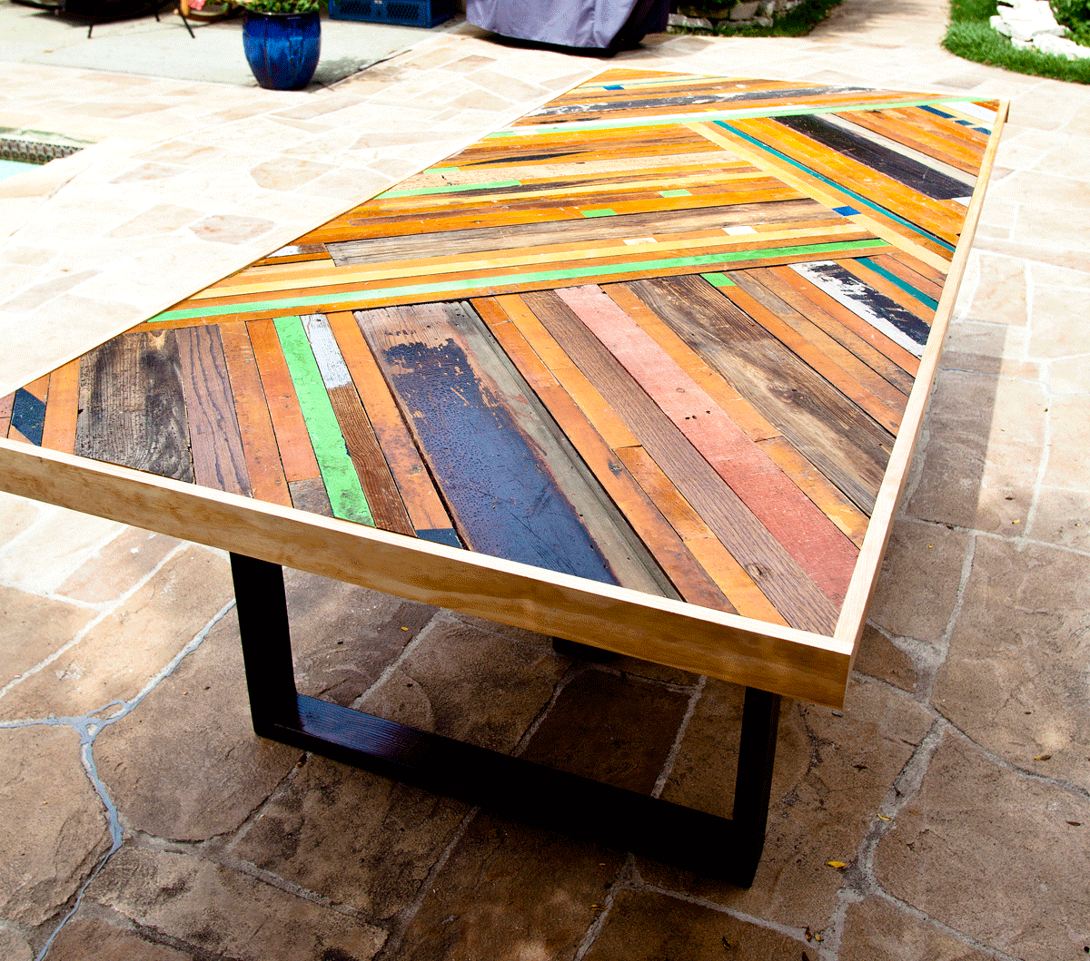Custom Chevron table