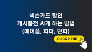 넥슨카드 할인 캐시 충전 싸게 하는 방법(메이플, 피파, 던파)